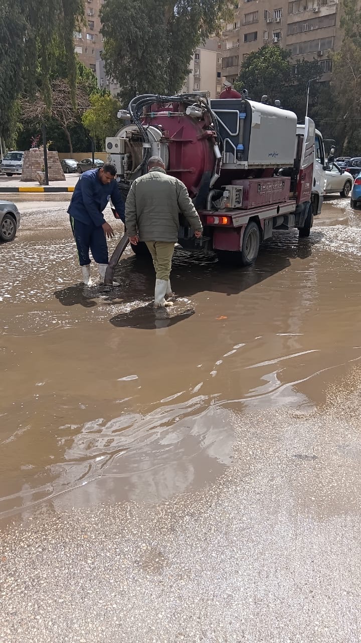 تعامل فورى مع مياه الأمطار المتساقطة