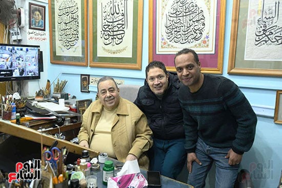 لقاء اليوم السابع مع الخطاط مسعد خضير