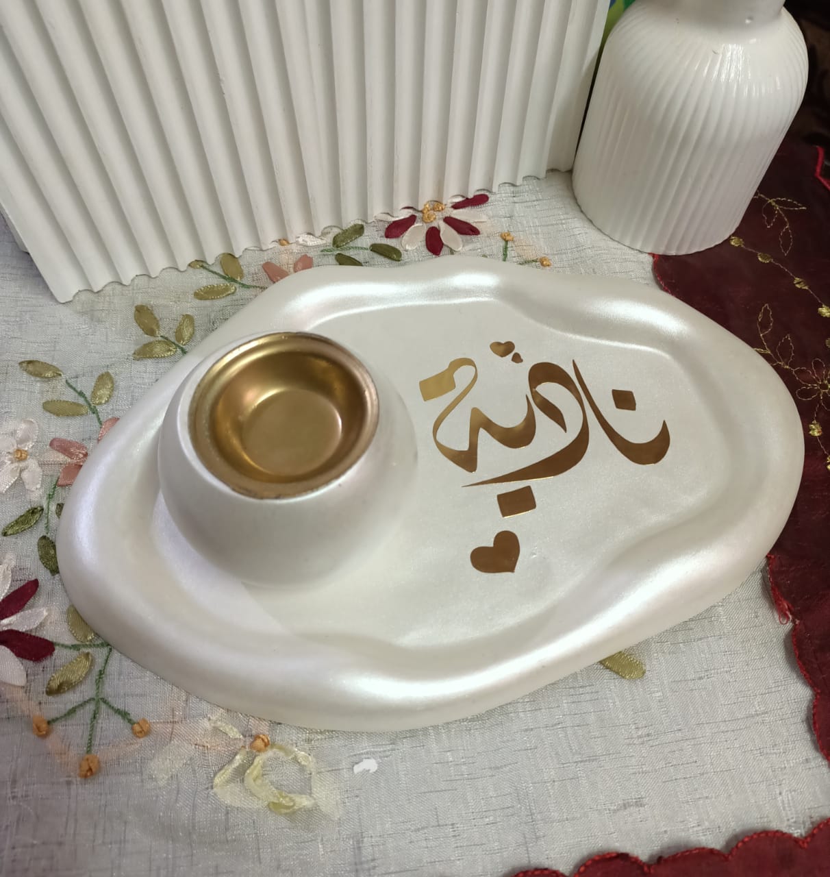 طقم مبخرة و كوستر بالاسم