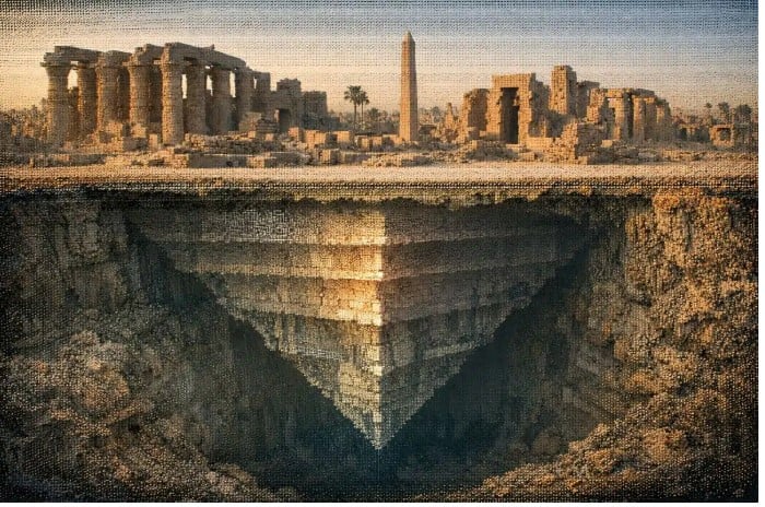 هرم مقلوب مخفى هرم مقلوب مخفى