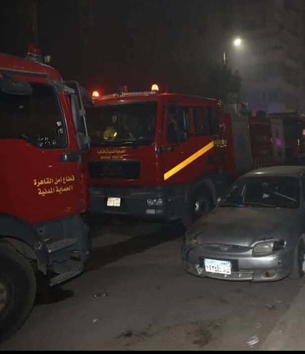 استكمال تبريد حريق مصنع ومخزن حلمية الزيتون (5)