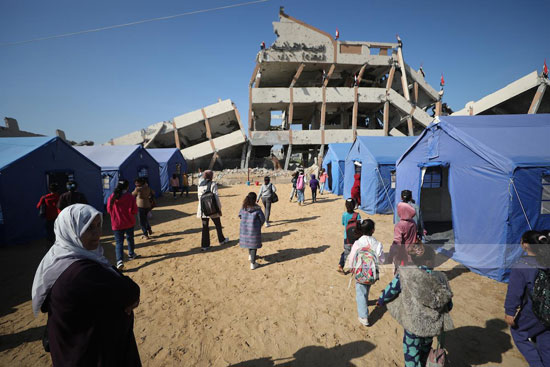 مدرسة مدمرة فى غزة