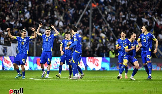 احتفال لاعبى البوسنة