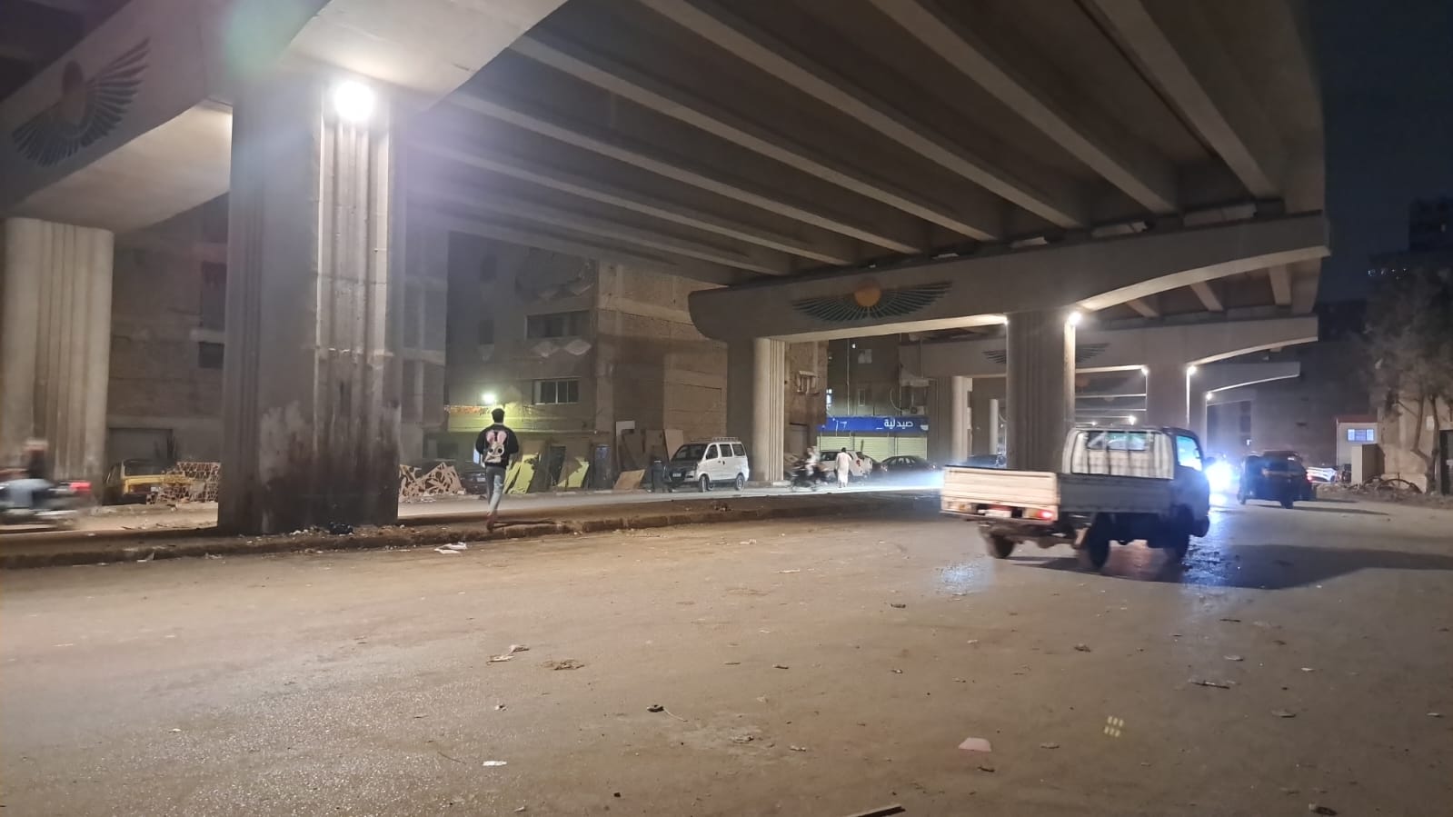 حملة نظافة مكبرة أسفل محور عمرو بن العاص (2)