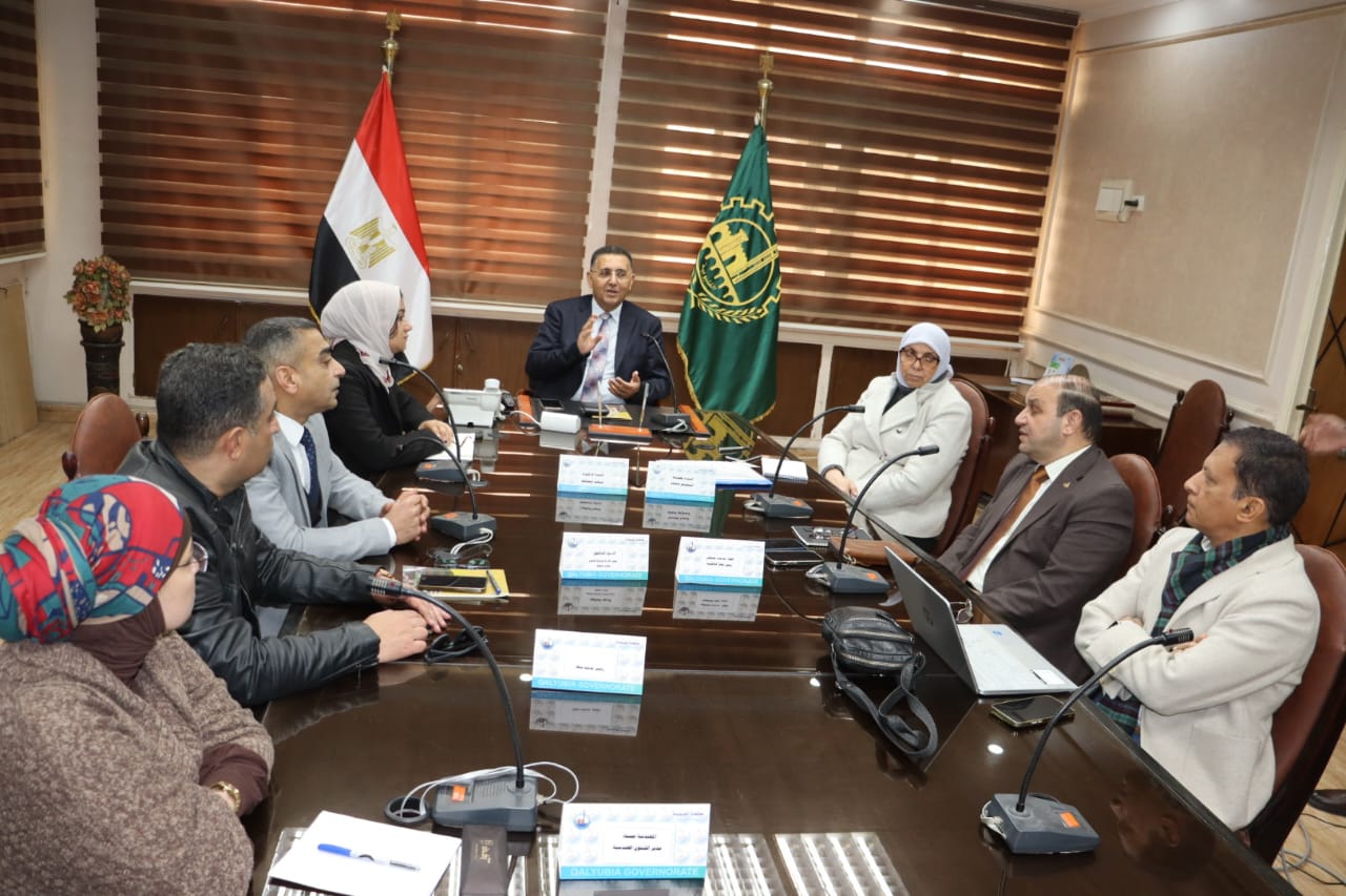 جانب من الاجتماع بالقليوبية