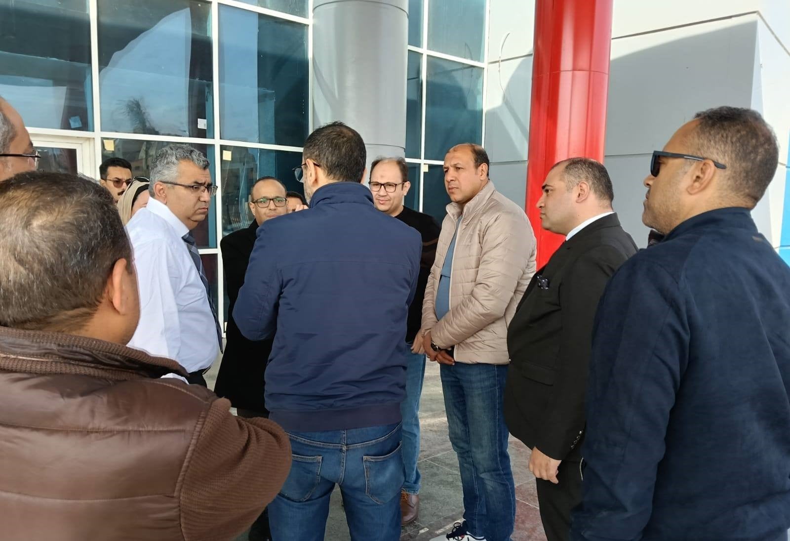 متابعة اللمسات النهائية بالمستشفى