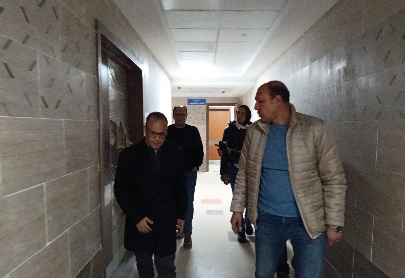 خلال الجولة بالمستشفى