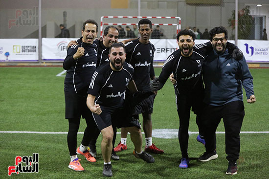 احتفال اليوم السابع بالفوز على اليونايتد احتفال اليوم السابع بالفوز على اليونايتد