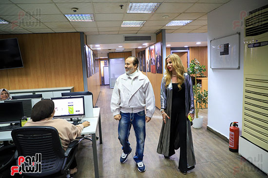 إيهاب فهمي في جولة باليوم السابع 