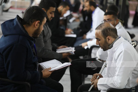 رجال غزة فى جلسة التلاوة