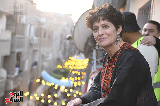 مشاركون في إفطار المطرية