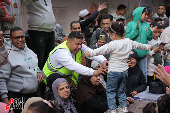 أهالي المطرية في الإفطار الجماعي
