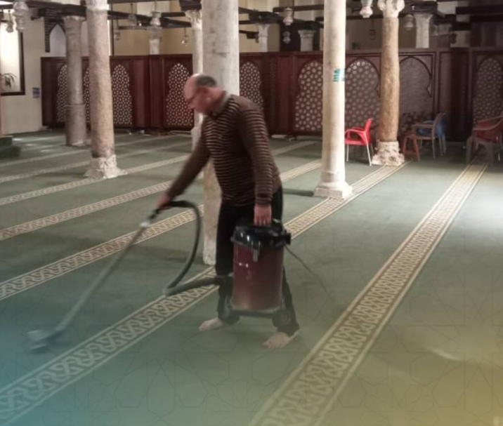 حملة نظافة بمساجد كفر الشيخ