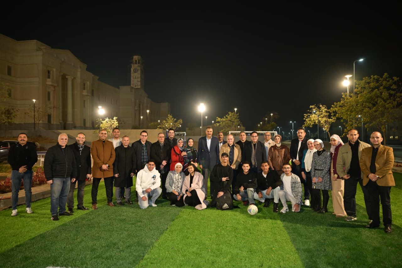 جانب من مشاركة رئيس جامعة القاهرة