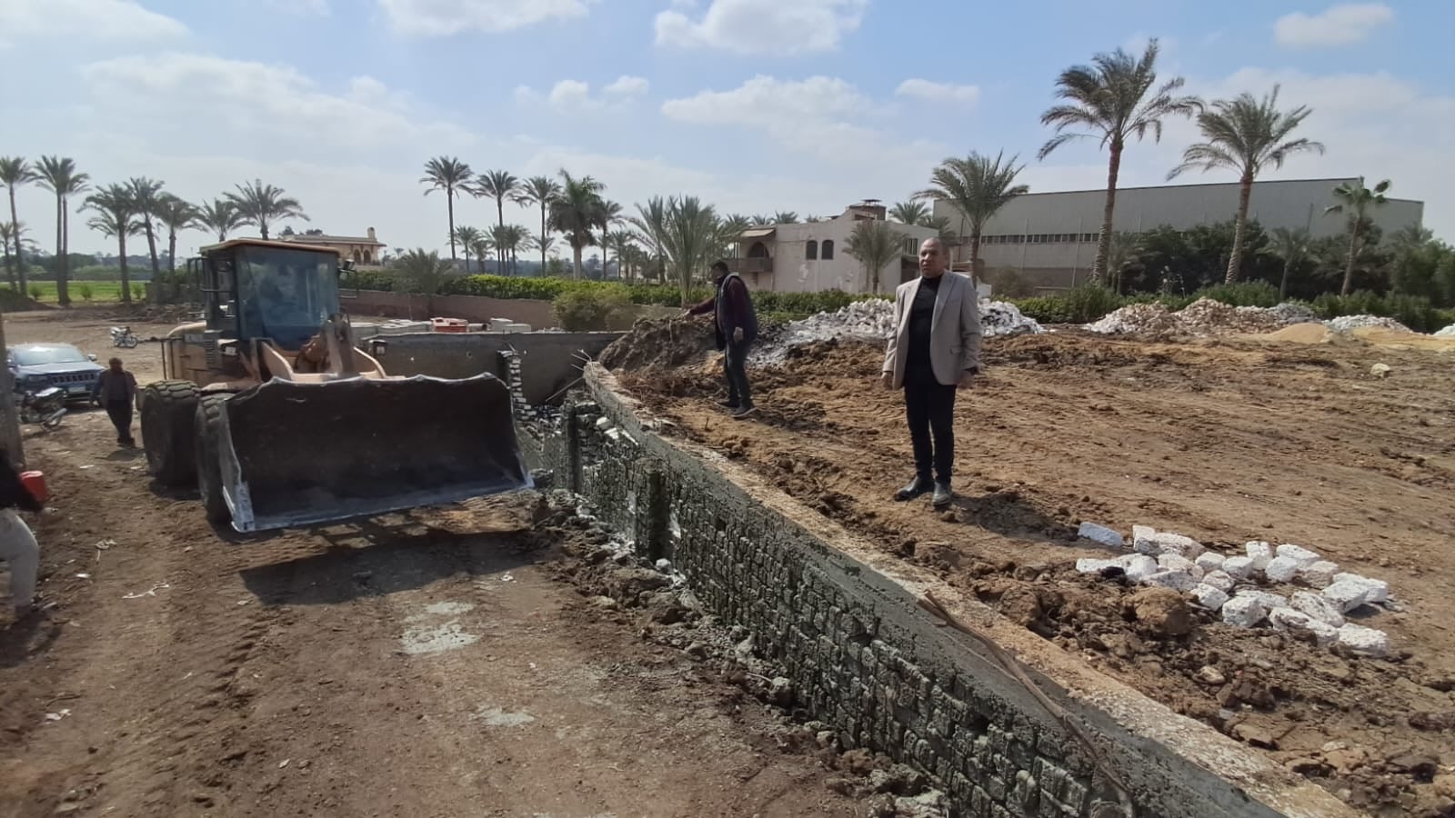 إزالة 24 حالة بناء مخالف وتعديات على الأراضى الزراعية