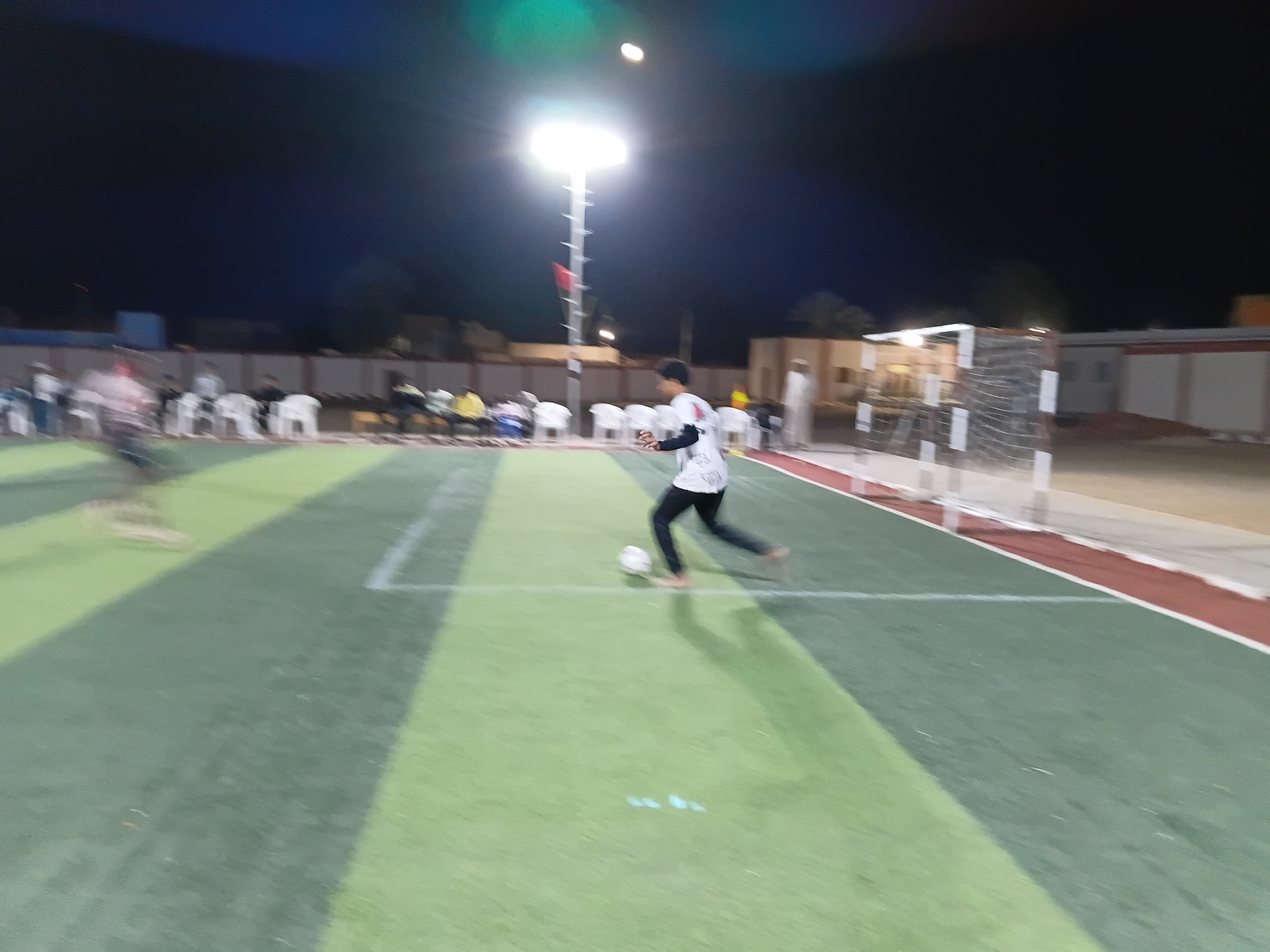 جانب من مباراة اليوم