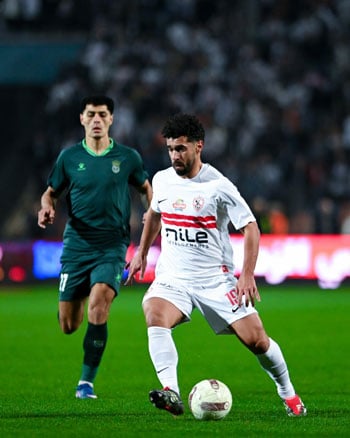 عبد الله السعيد خلال المباراة