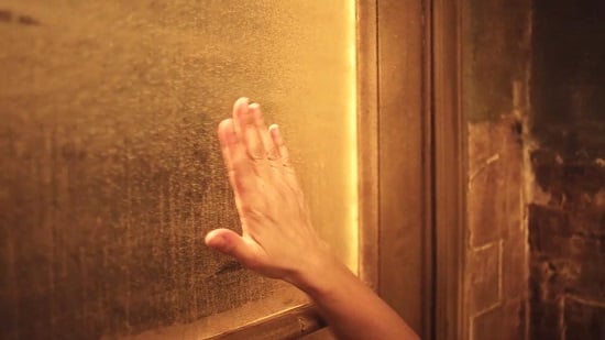 مشهد من مسلسل حكاية نرجس