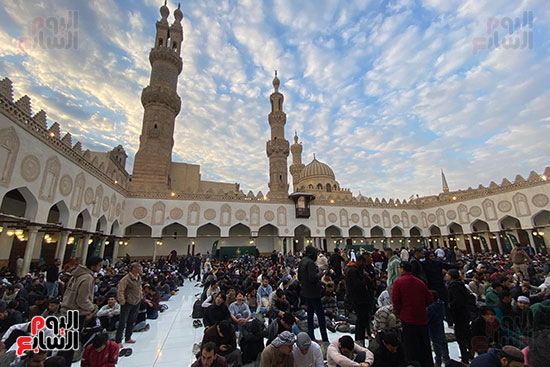 جانب من الإفطار فى مسجد الجامع الأزهر