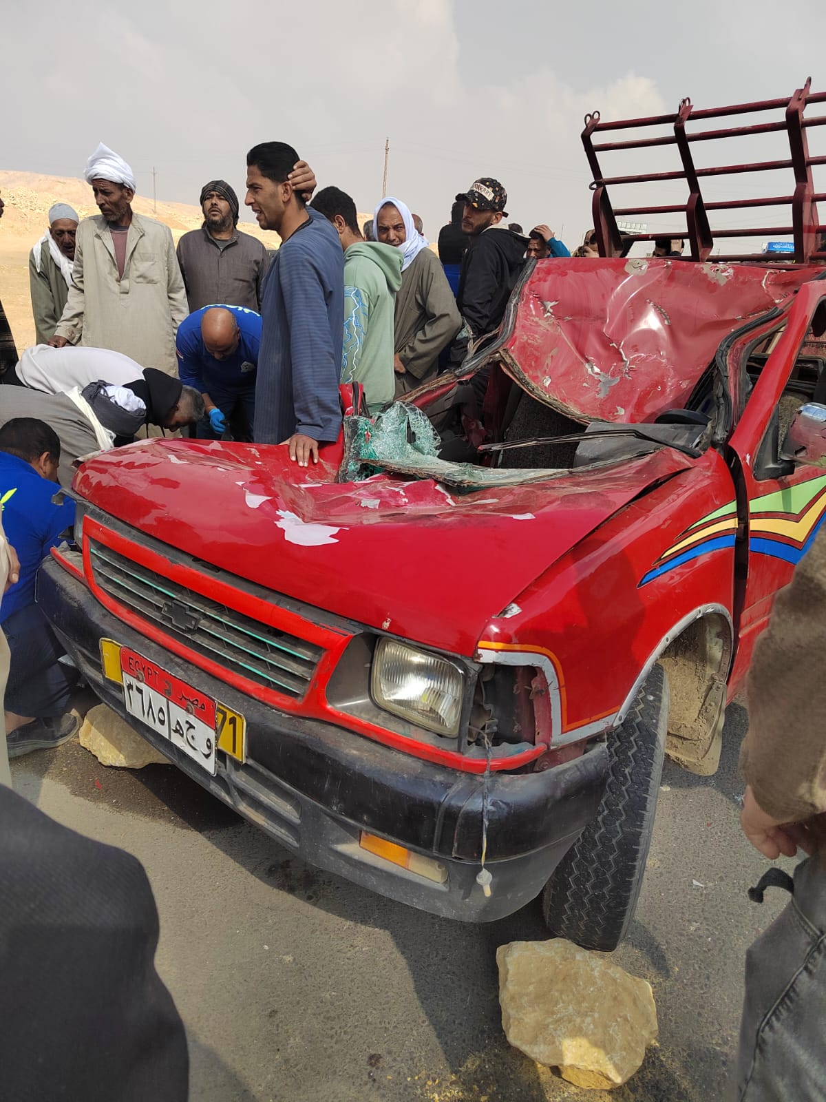 السيارة  فى الحادث