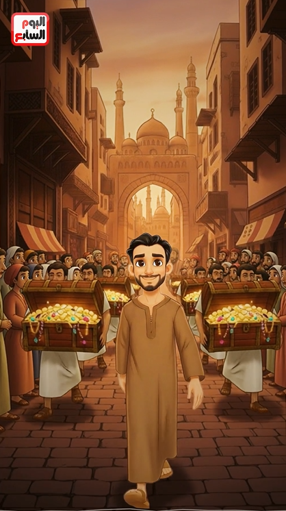 محمود يعود إلى حارته محملا بالذهب والياقوت والألماس