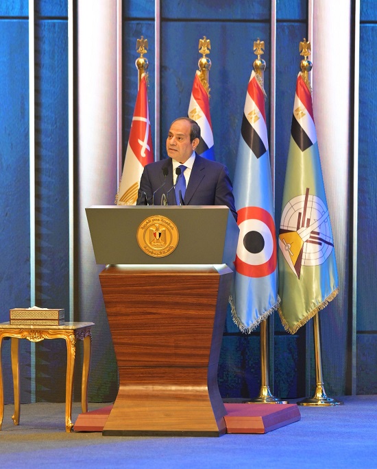 كلمة الرئيس السيسي أثناء الاحتفال بيوم الشهيد  (1)