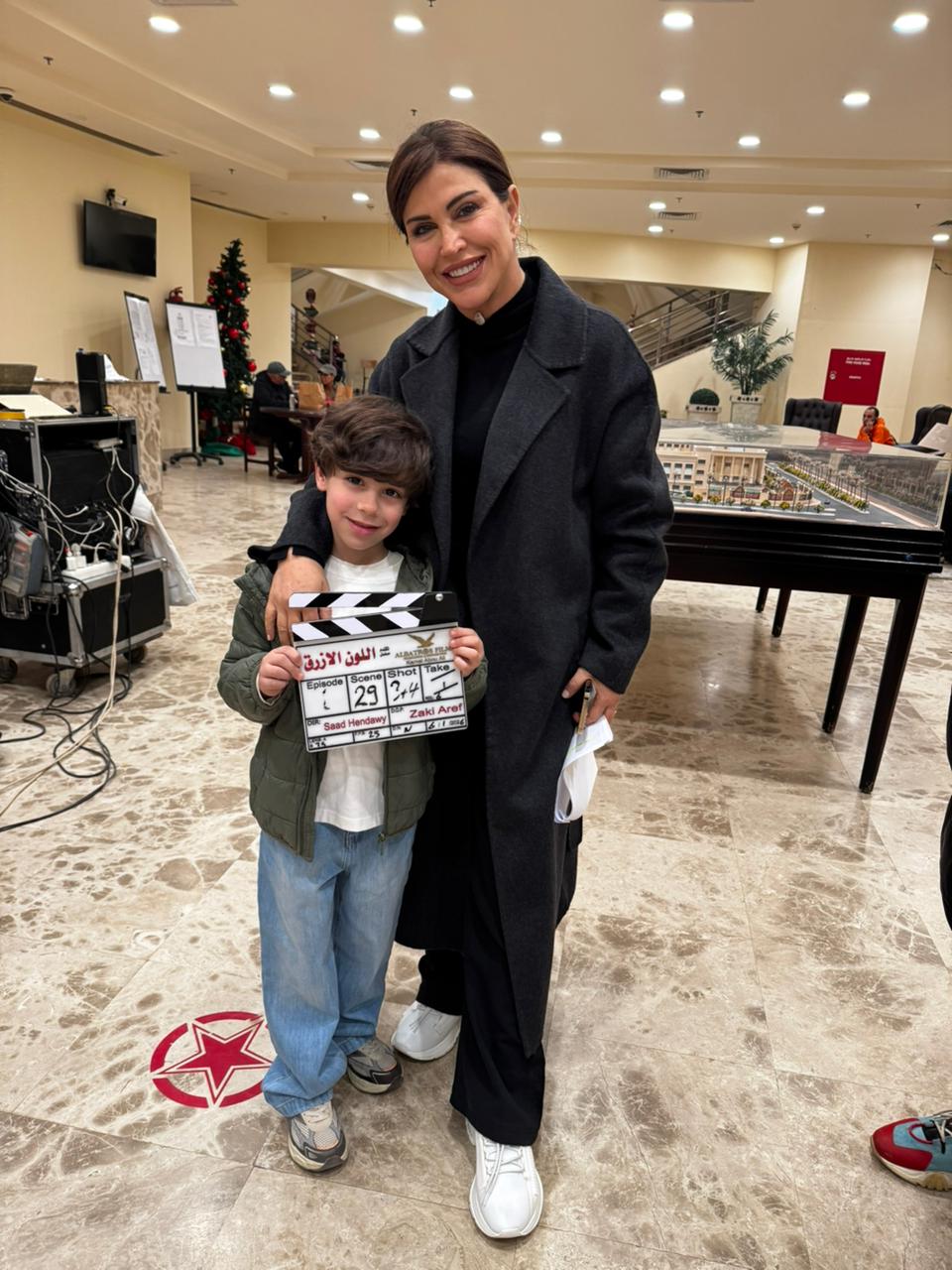 جومانة مراد والطفل على