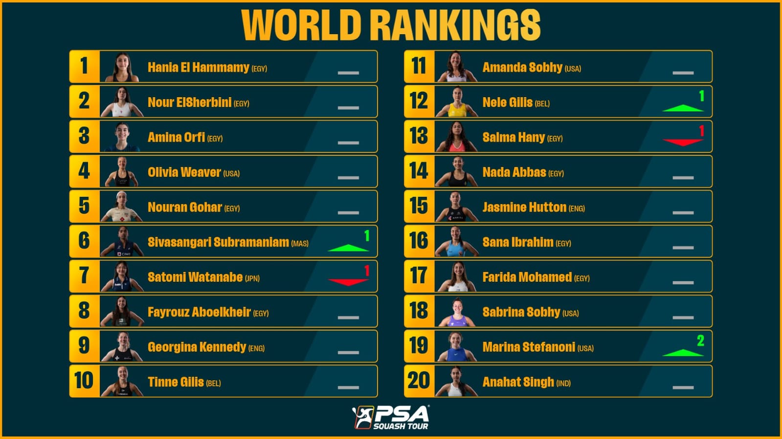 تصنيف السيدات