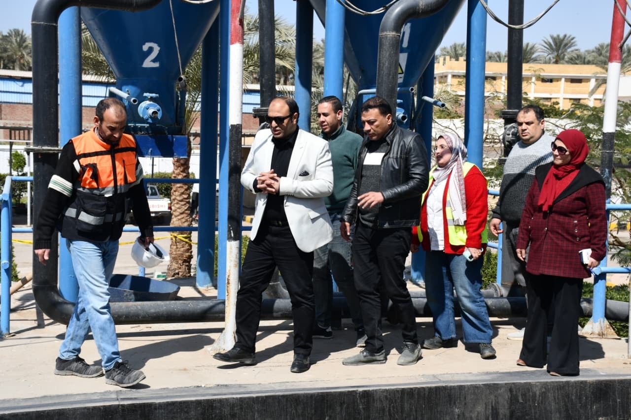 تفقد رئيس شركة مياة الجيزة