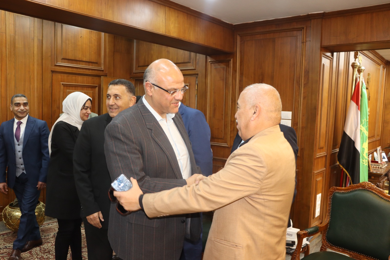 قيادات القليوبية تشارك في التكريم