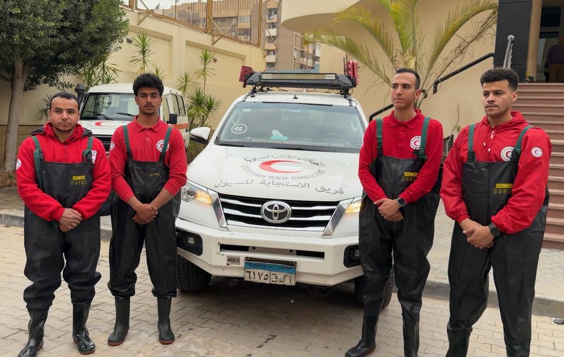 جانب من فريق الاستجابة