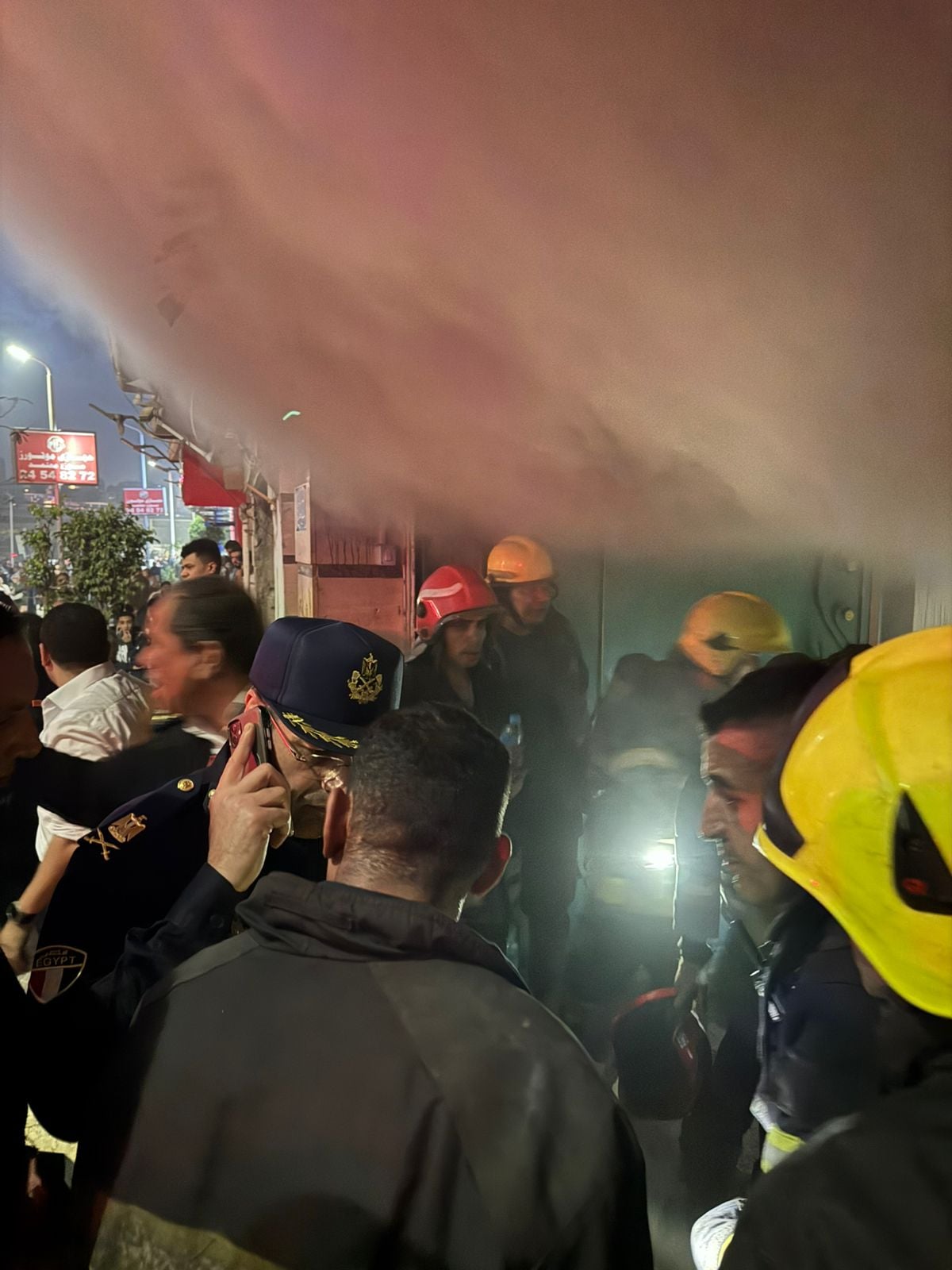 حريق مصنع ملابس سرايا القبة (6)