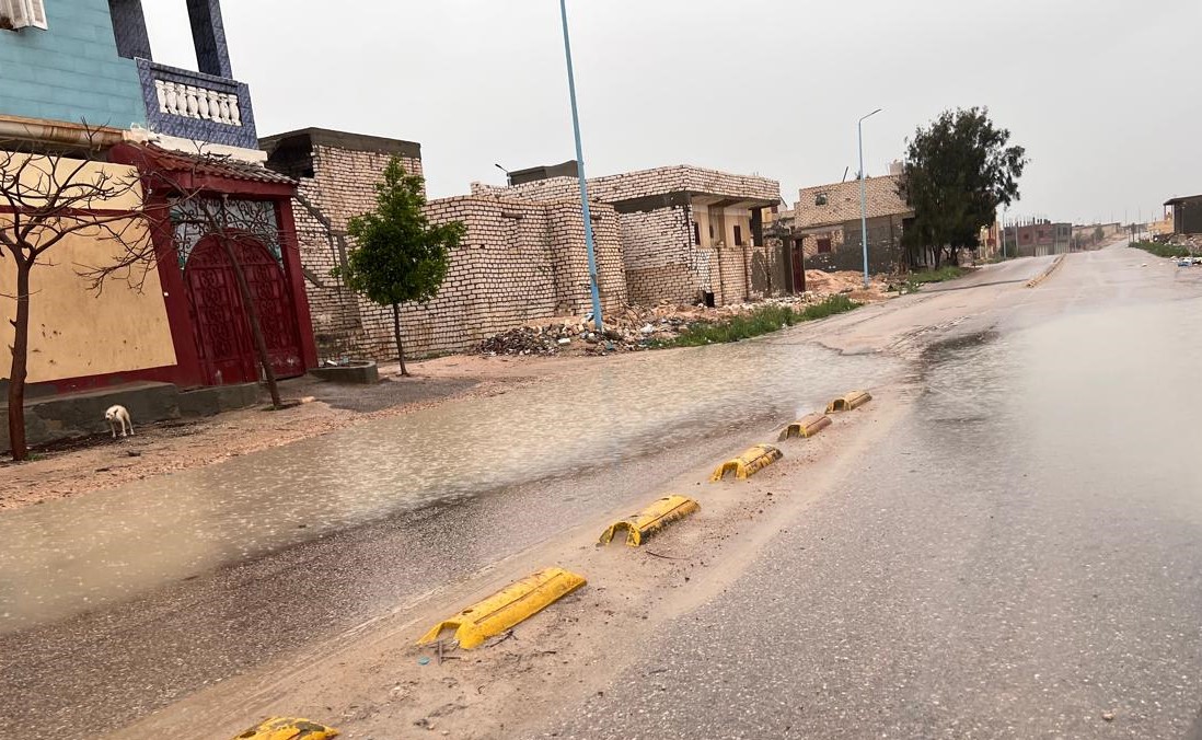 تواصل هطول الامطار الخفيفة على مطروح