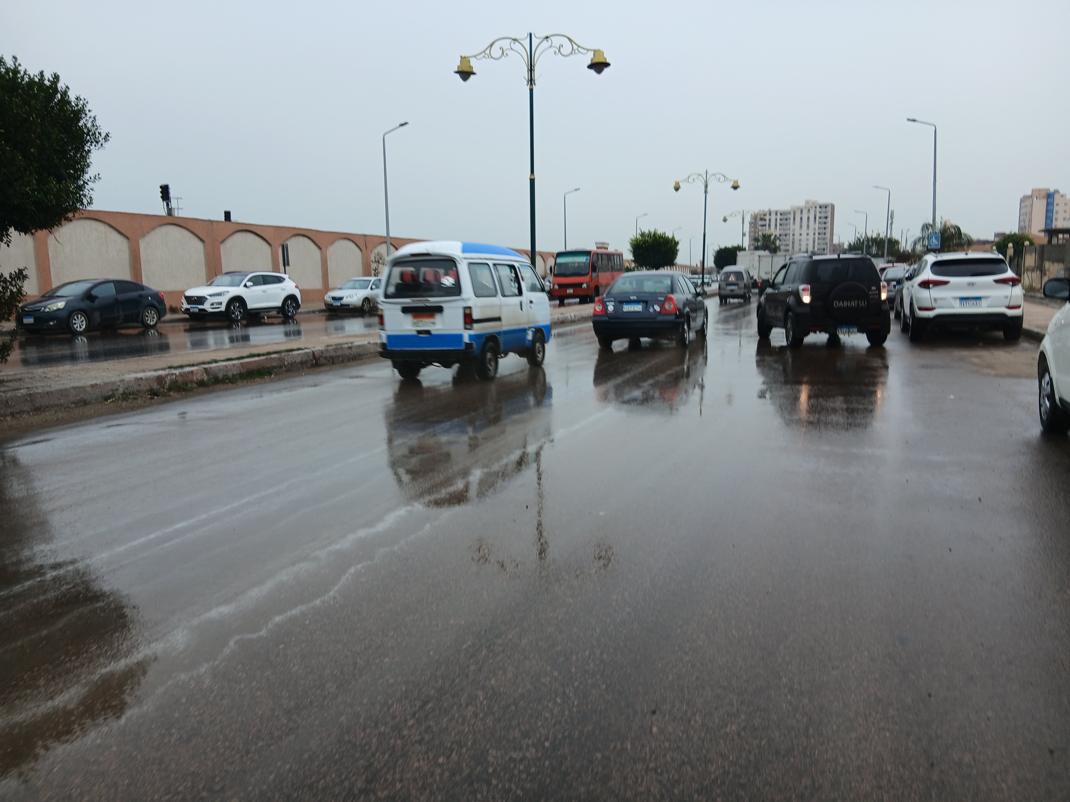 امطار تضرب البحيرة اليوم