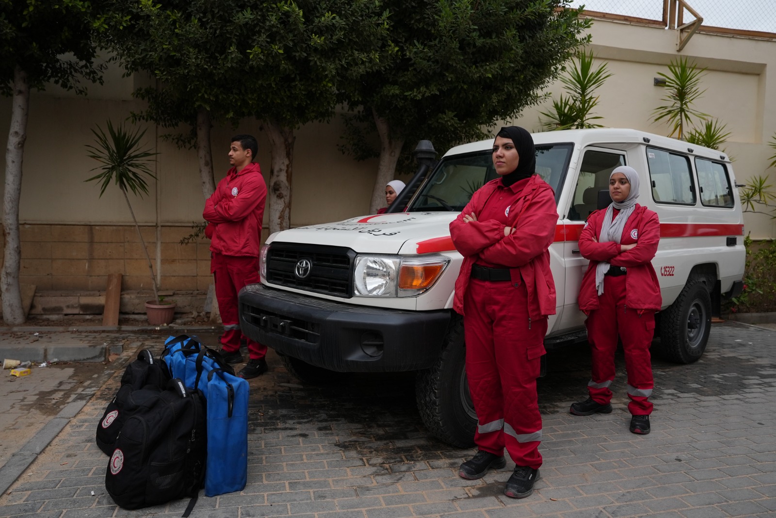 استعدادات الهلال الأحمر