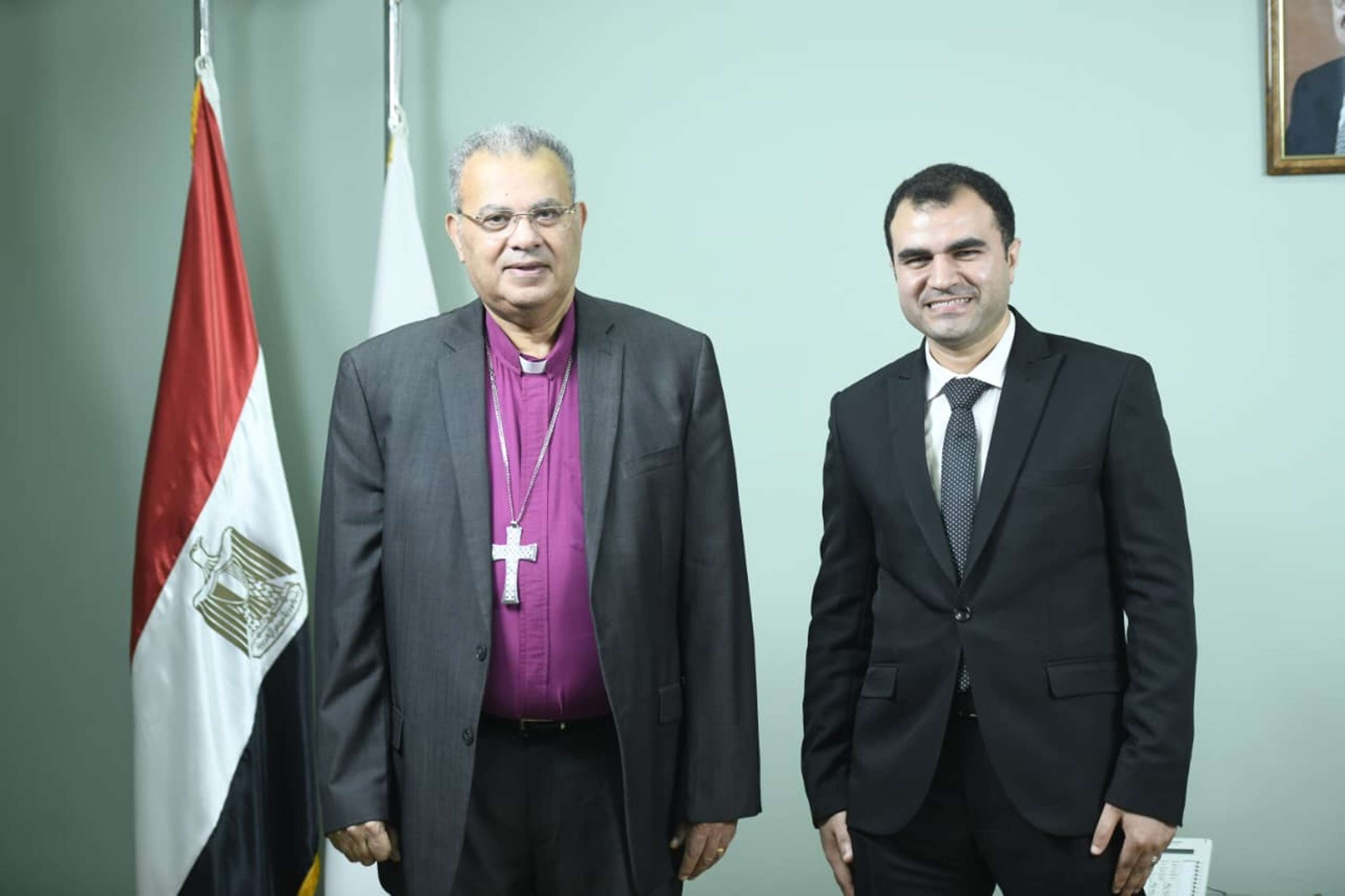 الزميل محمد الأحمدى والدكتور القس أندريه زكى 