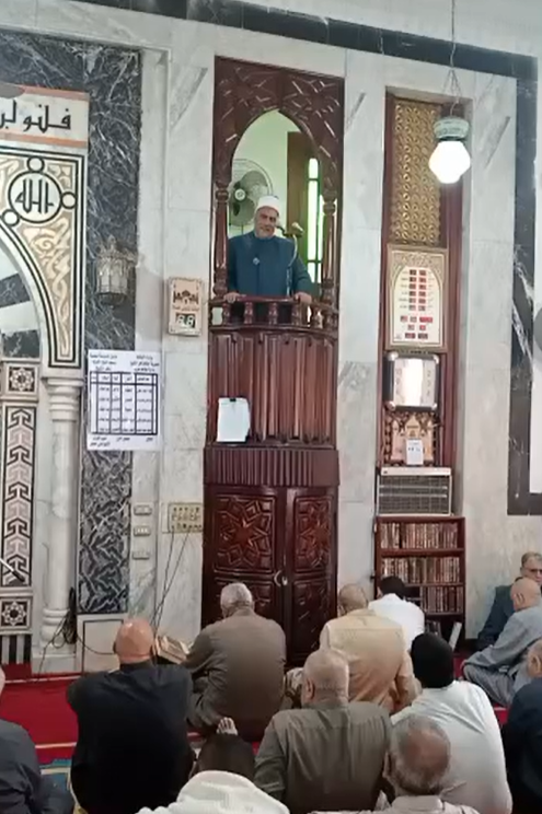خطبة الجمعة وافتتاح مسجد