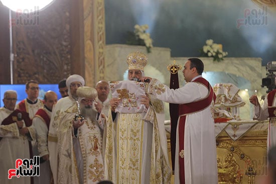 البابا تواضروس خلال قداس عيد القيامة