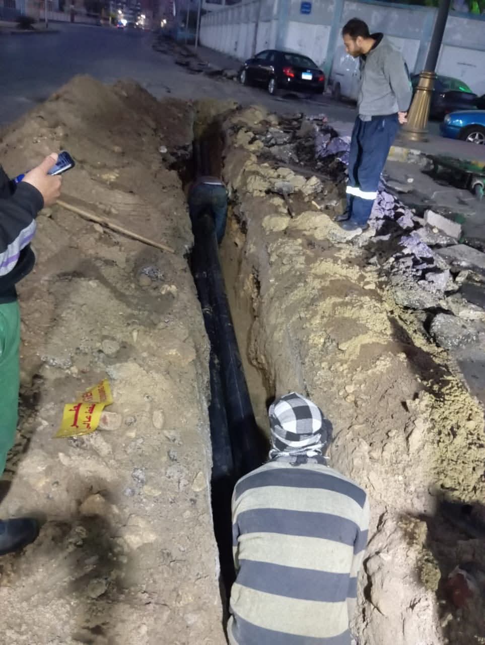 اعمال مكثفة باستاد المصري اعمال مكثفة باستاد المصري