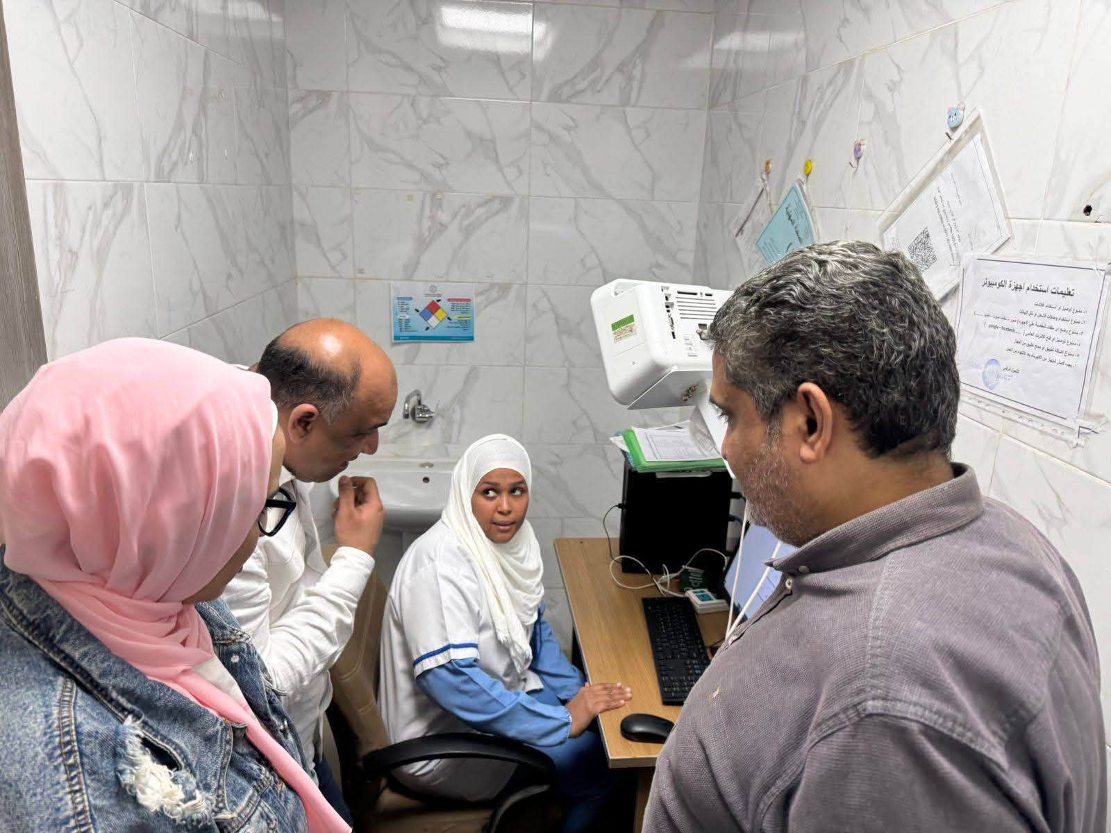 جانب من المستشفي..