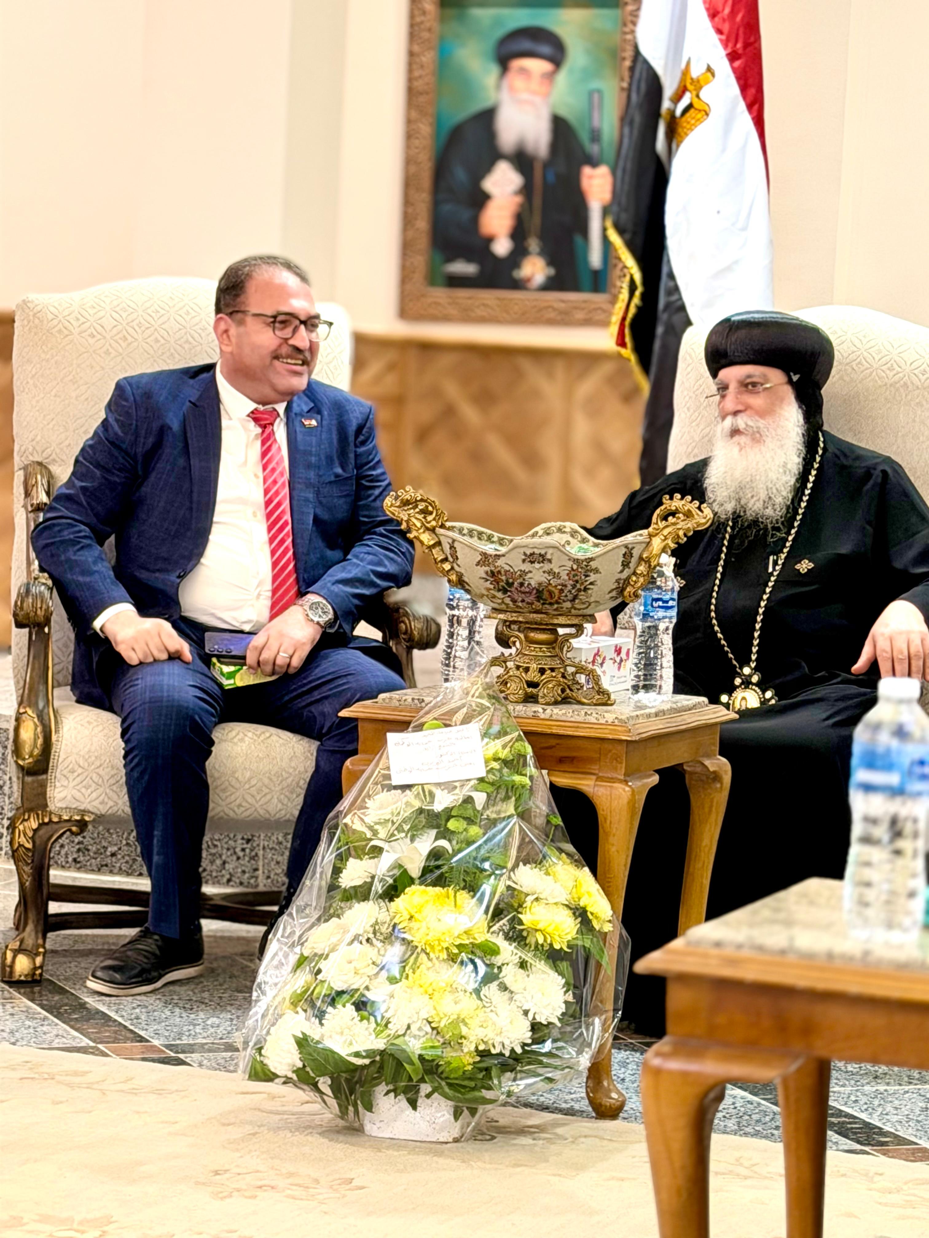 وفد حماة الوطن بالشيخ زايد يهنئ الأقباط بعيد القيامة المجيد (5)