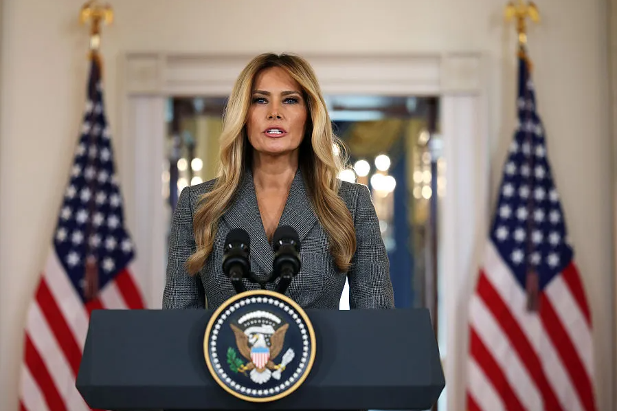 ميلانيا خلال الكلمة