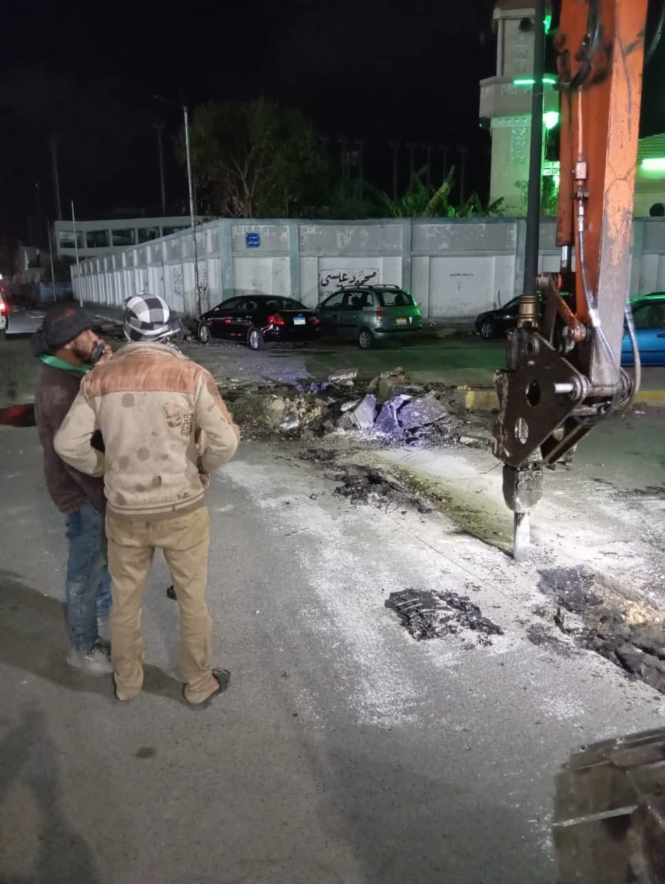 توصيل المرافق لاستاد المصري توصيل المرافق لاستاد المصري