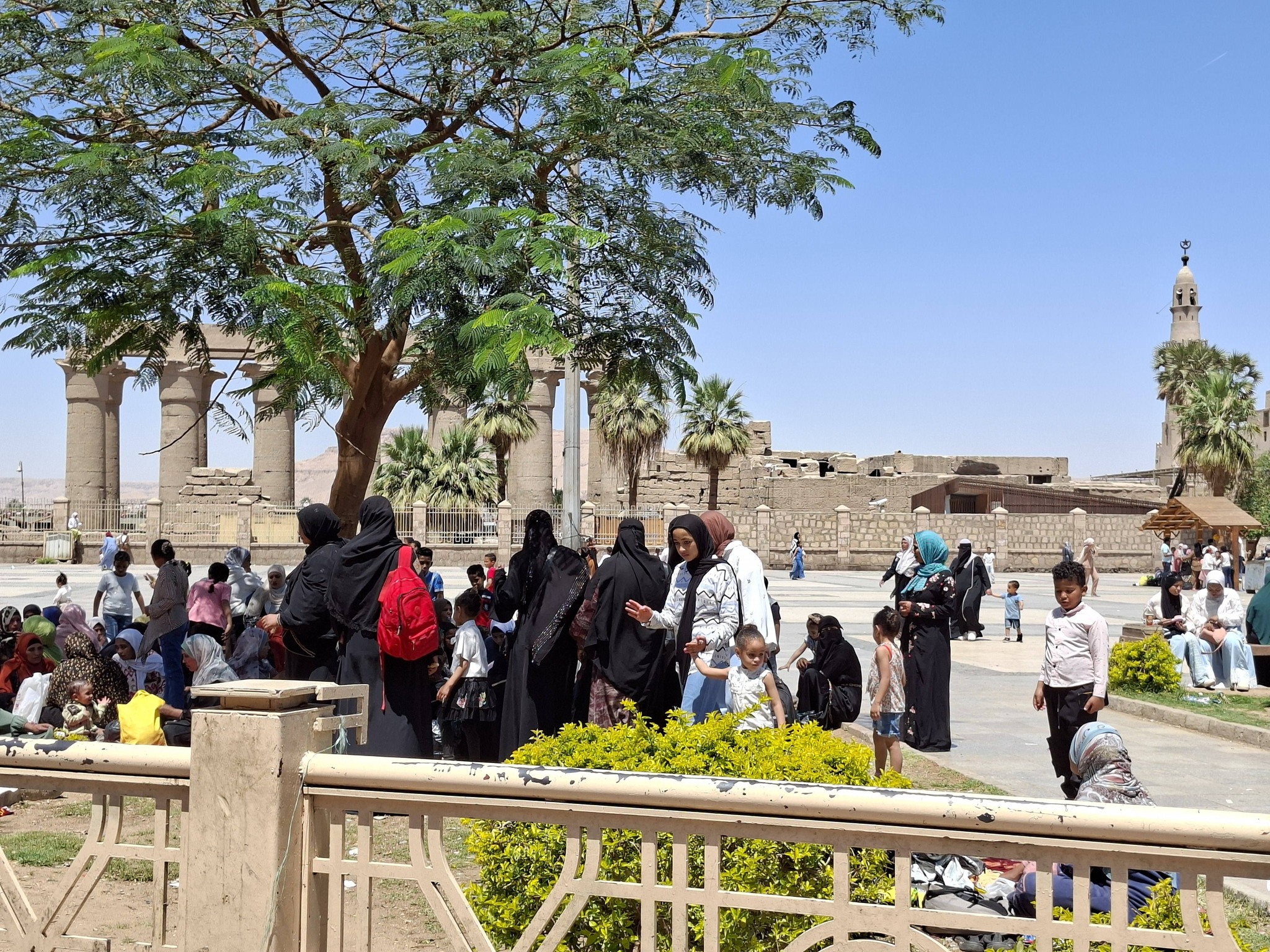 متعة المواطنين فى ساحة سيدى أبوالحجاج الأقصرى