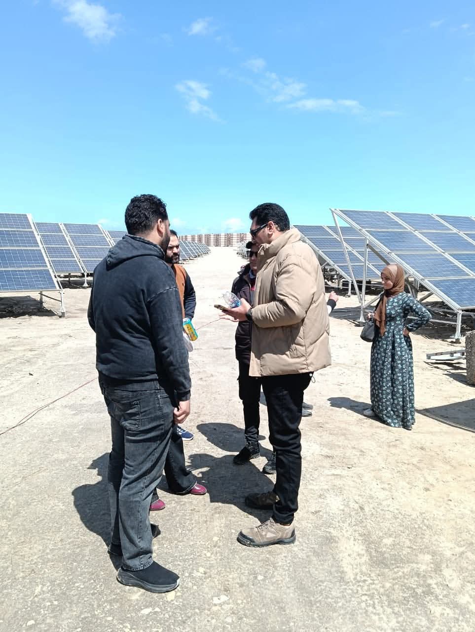 متابعة تنفيذ المحطة