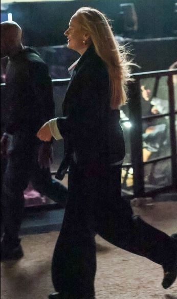 اديل في حفل جاستين بيبر