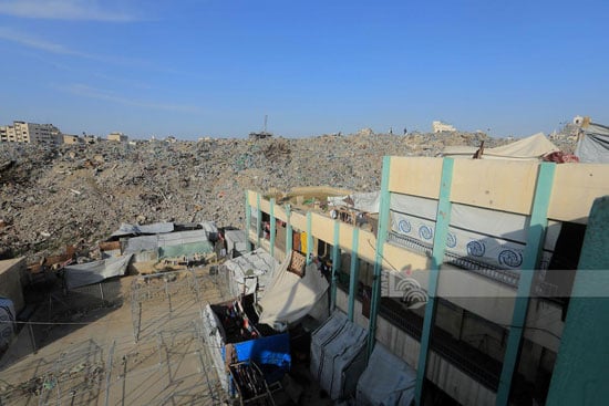 من مدرسة للتعليم الى مأوى للنازحين