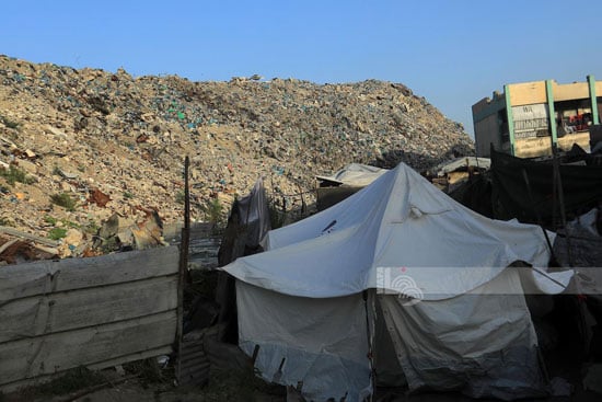 ماساة النازحين فى غزة