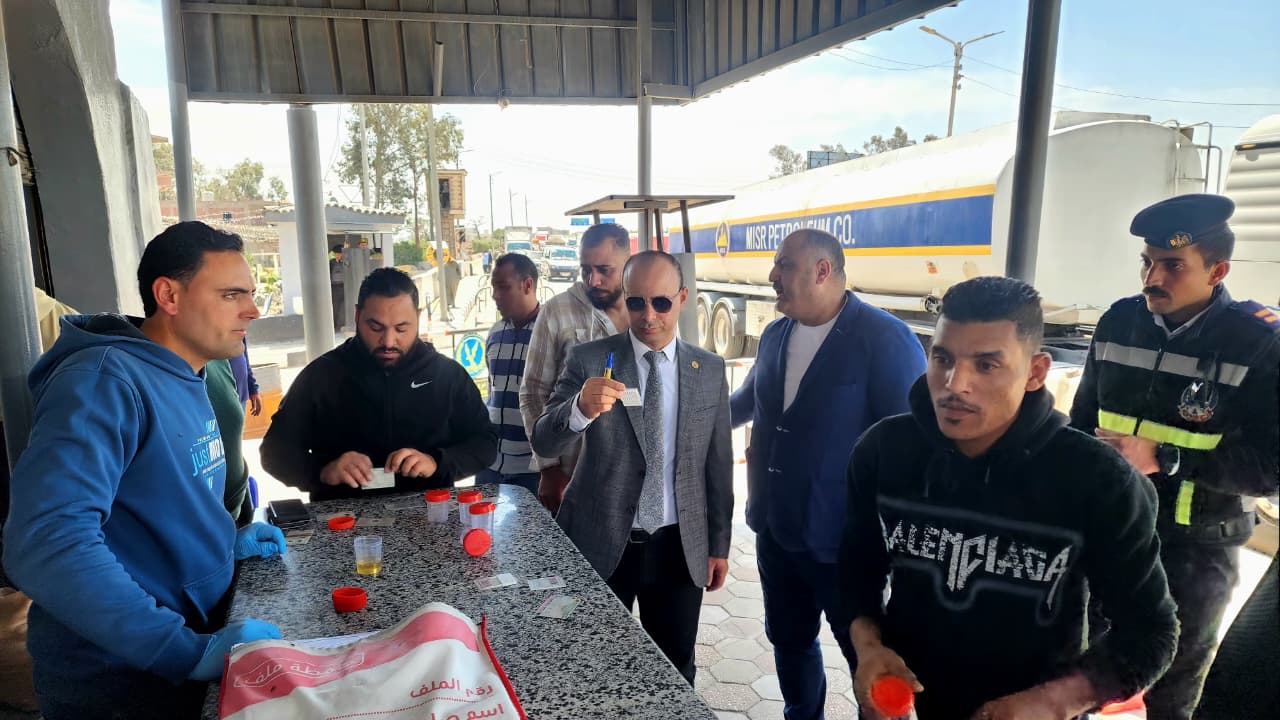 حملة للكشف عن تعاطي السائقين للمواد المخدرة وسلبية الحالات