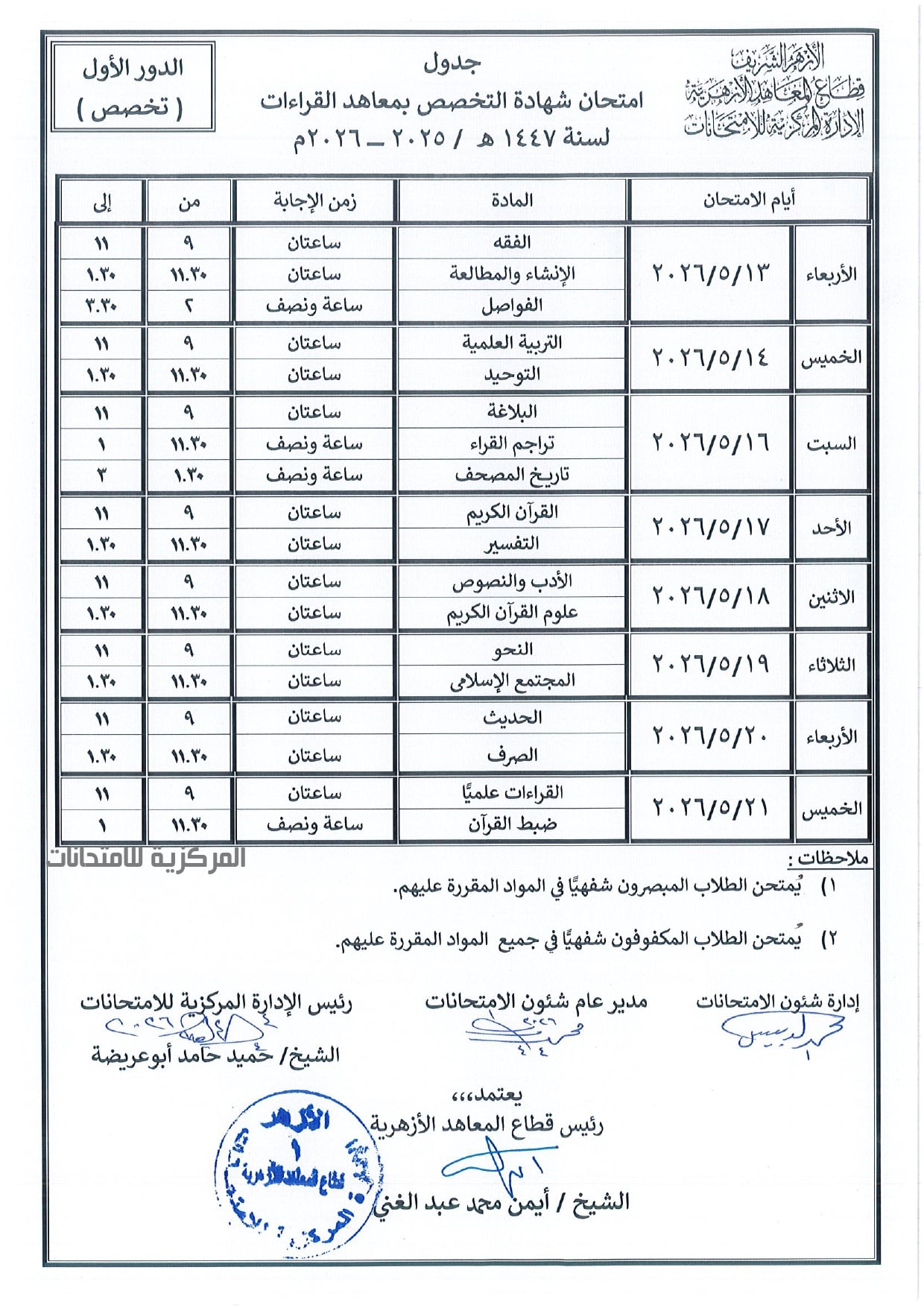 الجدول الجدول